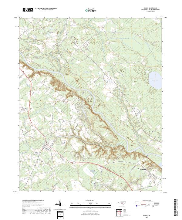 USGS Topographic Map – Dublin