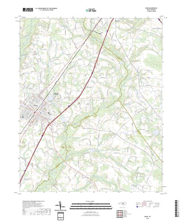 USGS Topographic Map – Dunn
