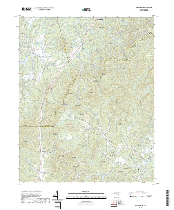 USGS Topographic Map – Dysartsville