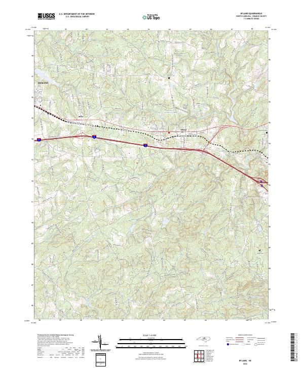 USGS Topographic Map – Efland