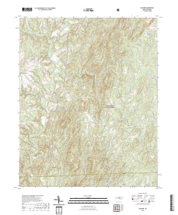 USGS Topographic Map – Eleazer