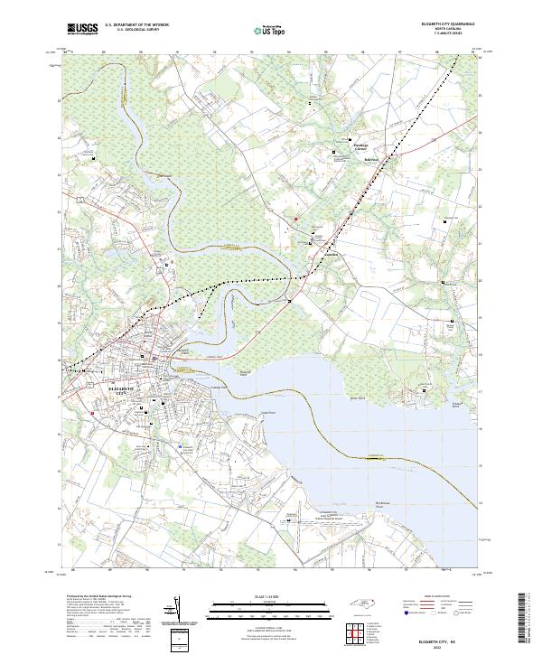 USGS Topographic Map – Elizabeth City