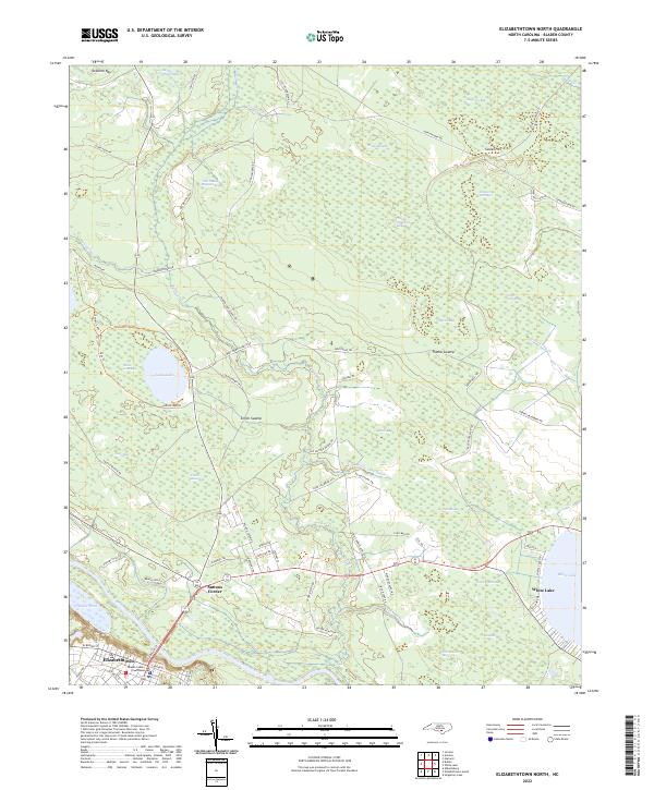 USGS Topographic Map – Elizabethtown North
