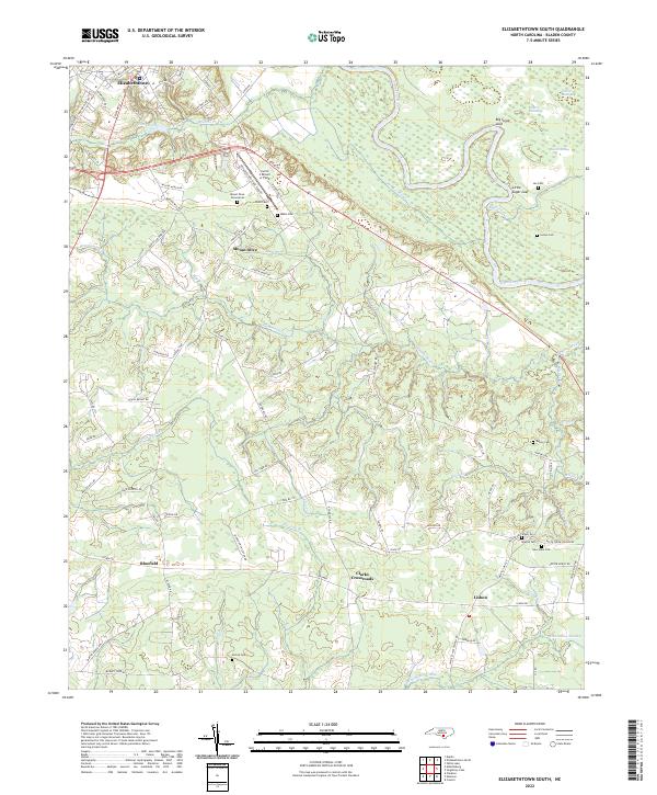 USGS Topographic Map – Elizabethtown South