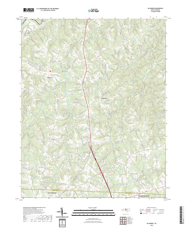 USGS Topographic Map – Ellisboro