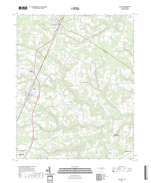 USGS Topographic Map – Elm City