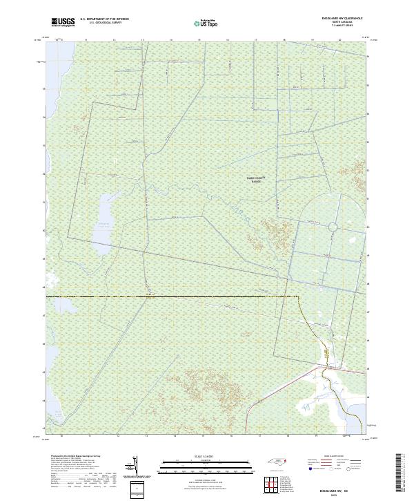 USGS Topographic Map – Engelhard NW