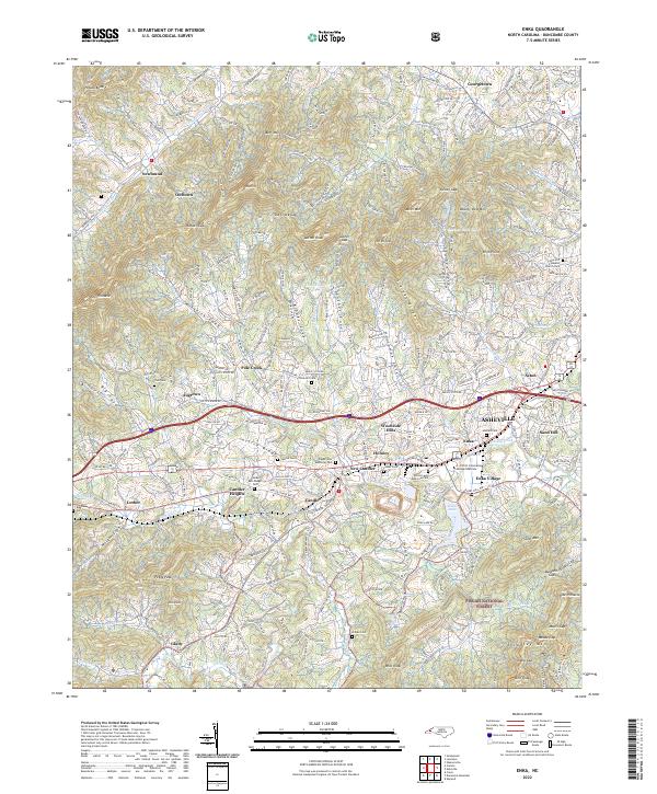 USGS Topographic Map – Enka