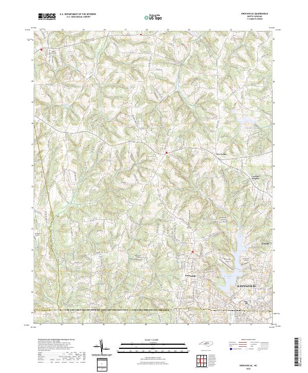 USGS Topographic Map – Enochville