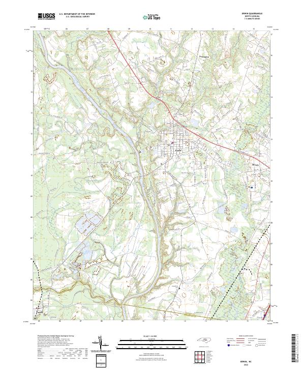 USGS Topographic Map – Erwin