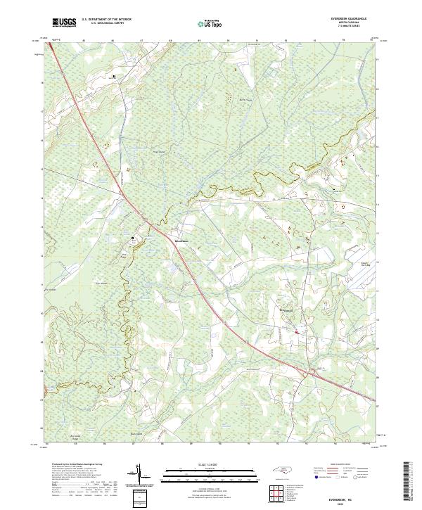 USGS Topographic Map – Evergreen
