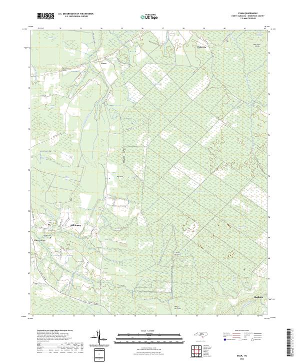 USGS Topographic Map – Exum