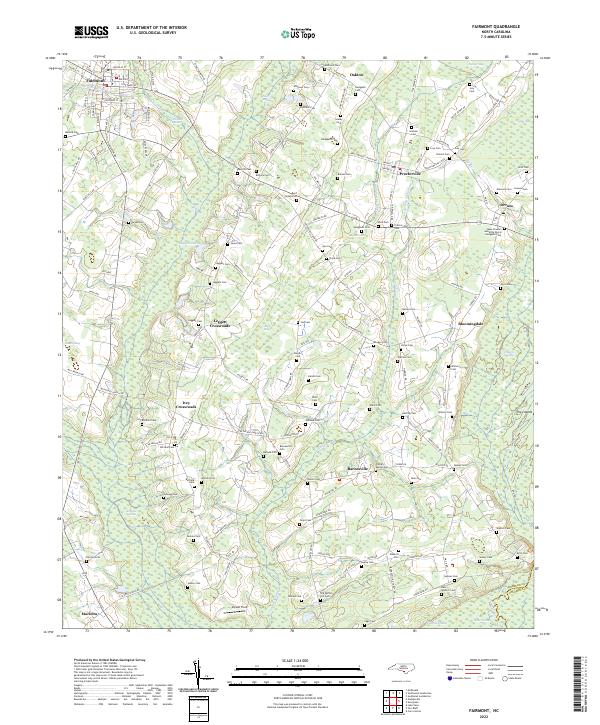 USGS Topographic Map – Fairmont