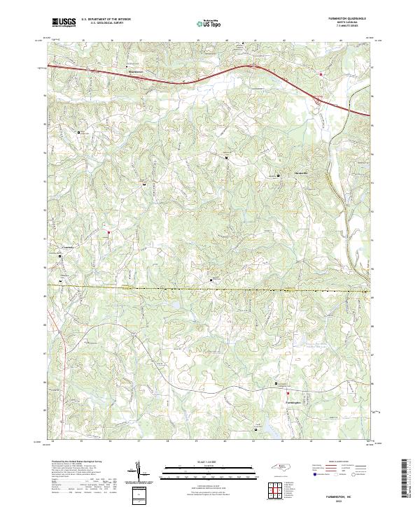 USGS Topographic Map – Farmington
