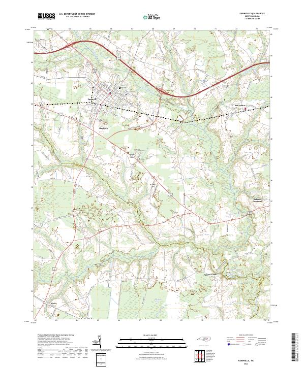USGS Topographic Map – Farmville