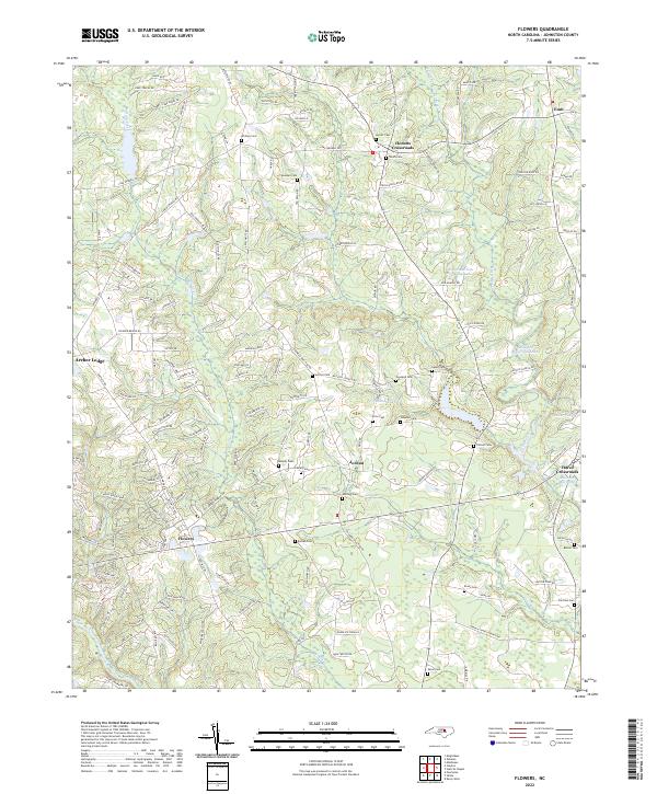 USGS Topographic Map – Flowers