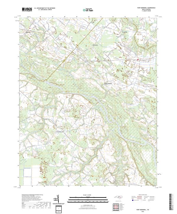 USGS Topographic Map – Fort Barnwell
