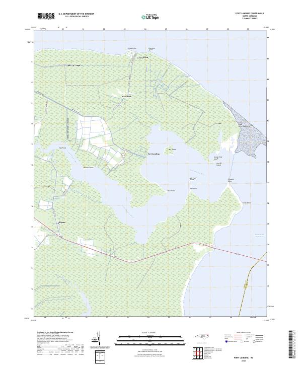 USGS Topographic Map – Fort Landing