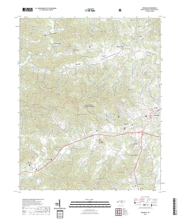 USGS Topographic Map – Franklin