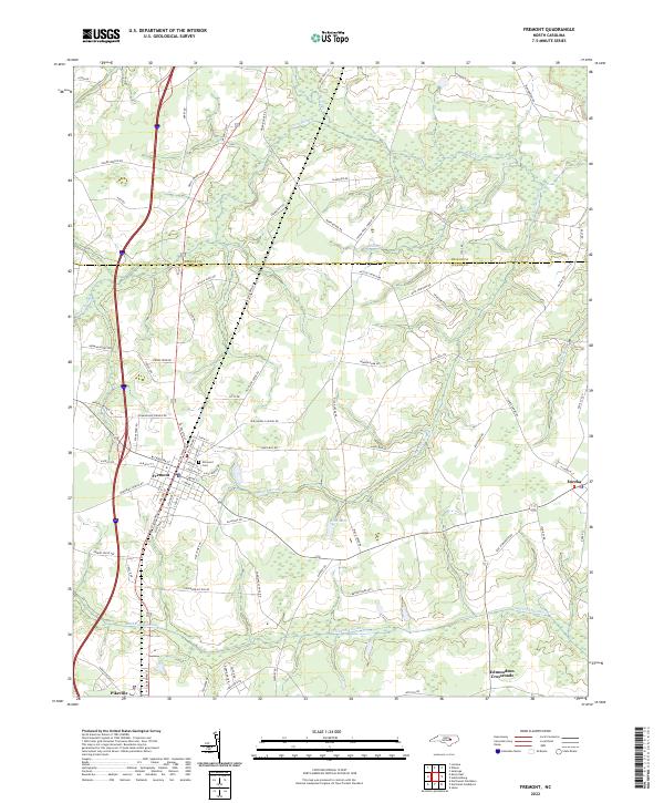 USGS Topographic Map – Fremont