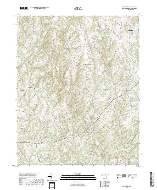 USGS Topographic Map – Frog Pond