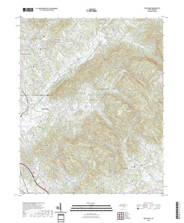 USGS Topographic Map – Fruitland