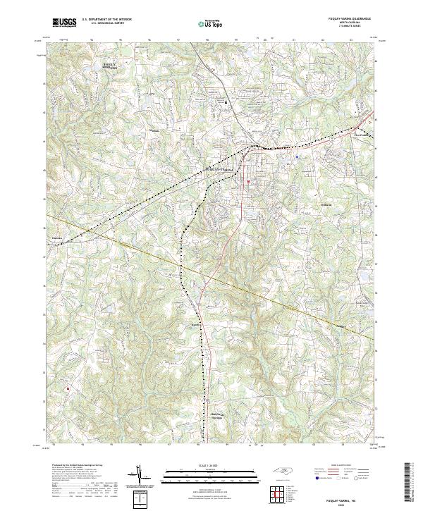 USGS Topographic Map – Fuquay-Varina