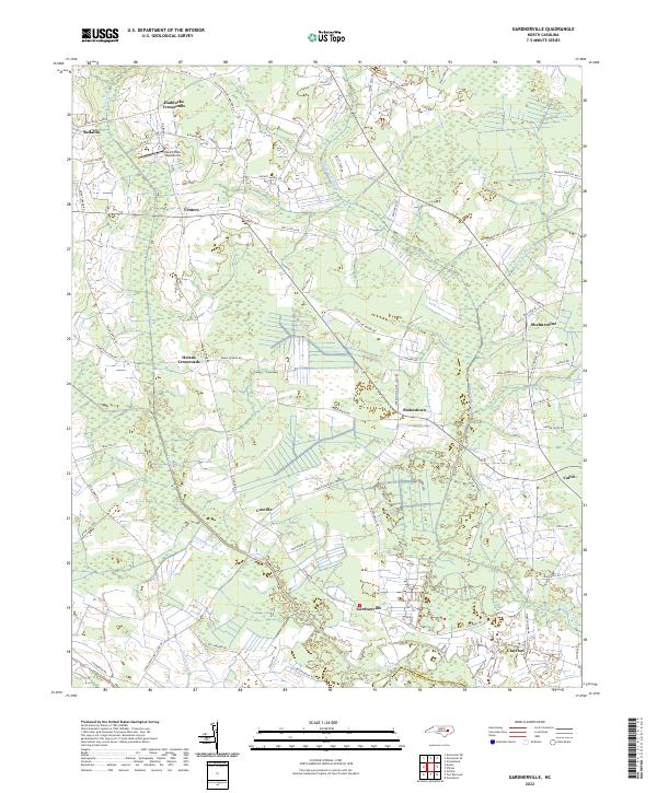 USGS Topographic Map – Gardnerville