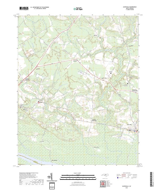 USGS Topographic Map – Gatesville