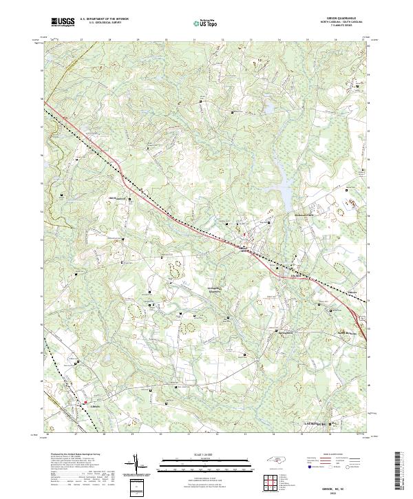 USGS Topographic Map – Gibson