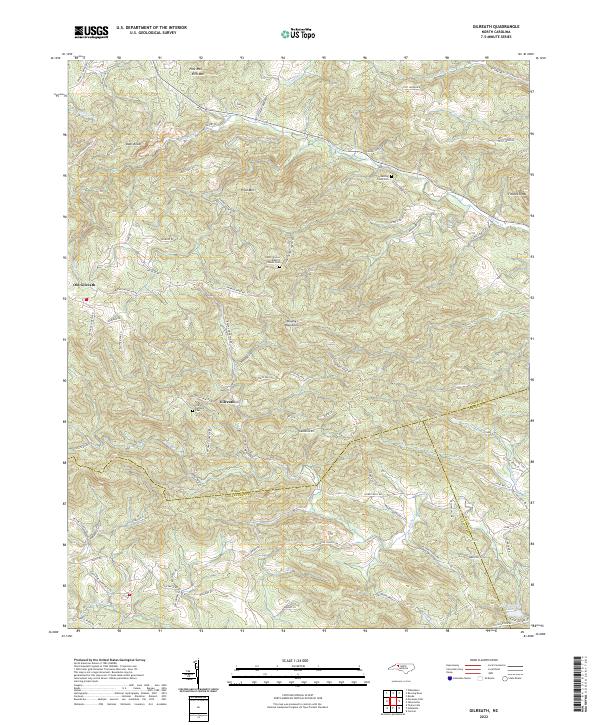 USGS Topographic Map – Gilreath