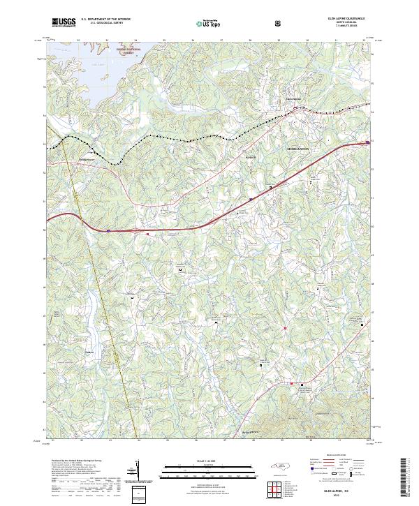 USGS Topographic Map – Glen Alpine