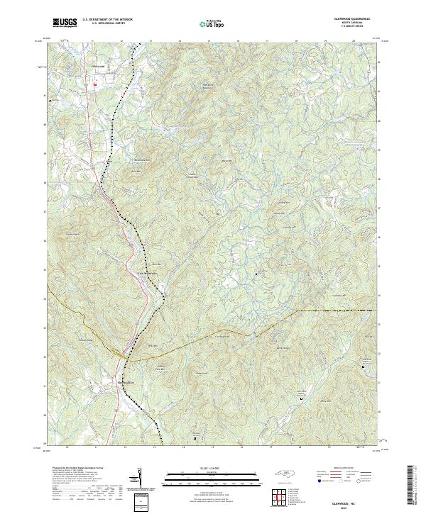 USGS Topographic Map – Glenwood
