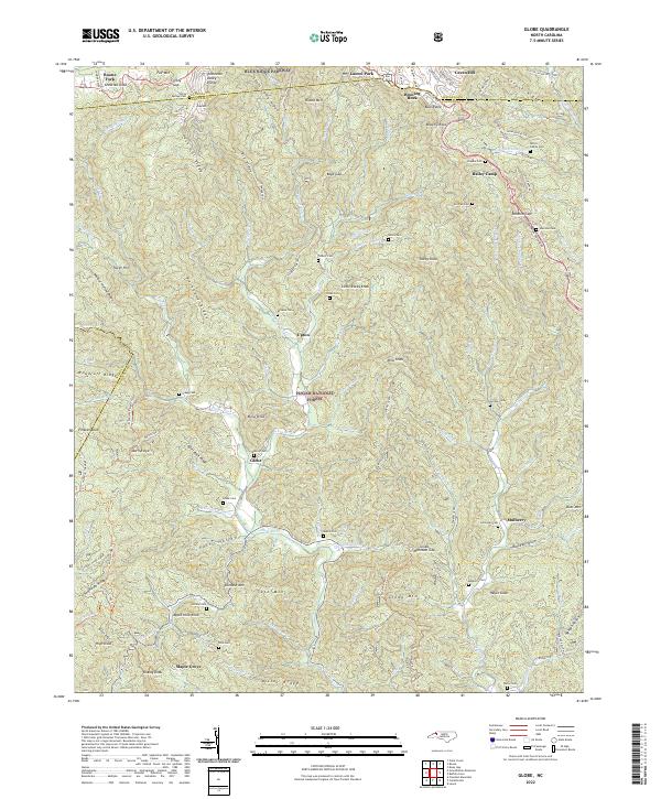 USGS Topographic Map – Globe