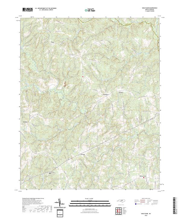 USGS Topographic Map – Gold Sand