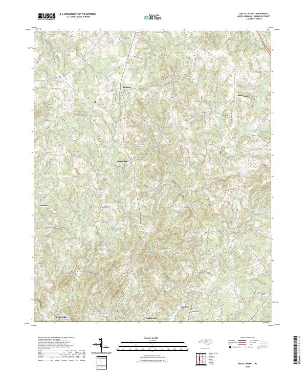 USGS Topographic Map – Grays Chapel