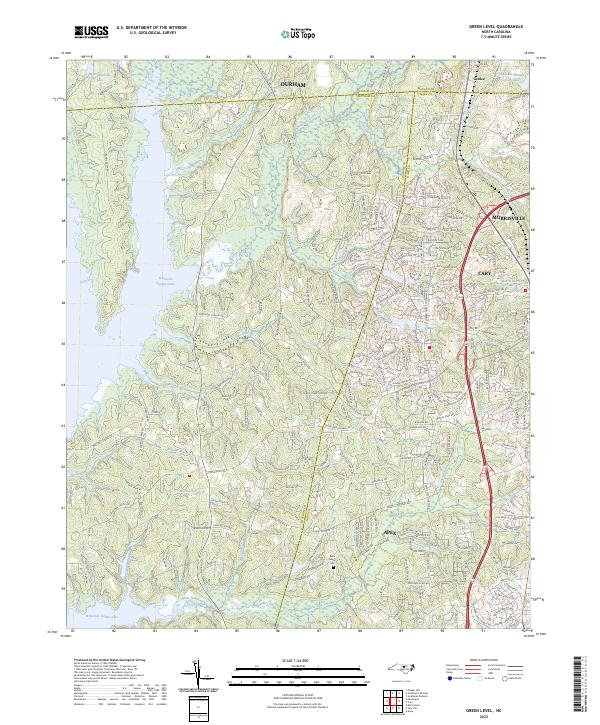 USGS Topographic Map – Green Level