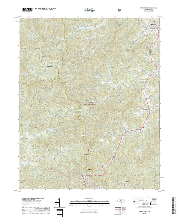 USGS Topographic Map – Greens Creek