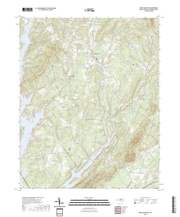 USGS Topographic Map – Grist Mountain