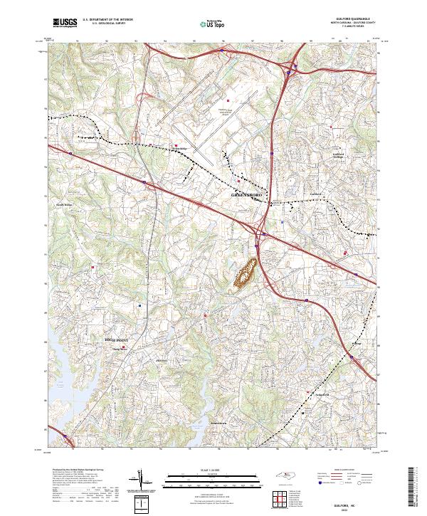 USGS Topographic Map – Guilford