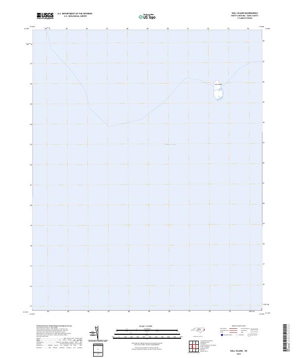 2022 Map of Gull Island, 2022 Print