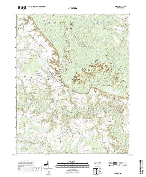 USGS Topographic Map – Hamilton