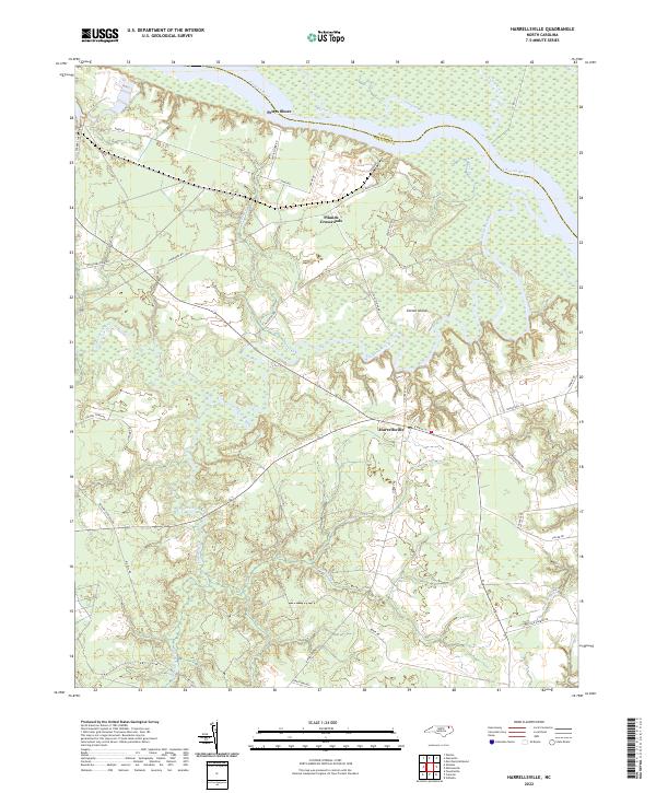 USGS Topographic Map – Harrellsville
