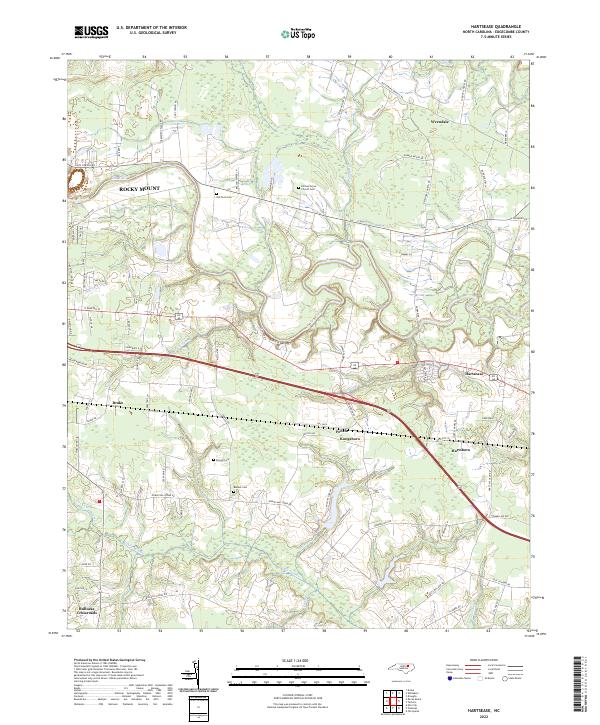 USGS Topographic Map – Hartsease