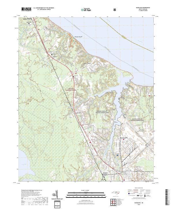 USGS Topographic Map – Havelock