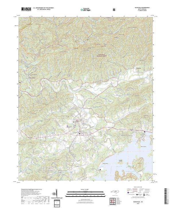 USGS Topographic Map – Hayesville
