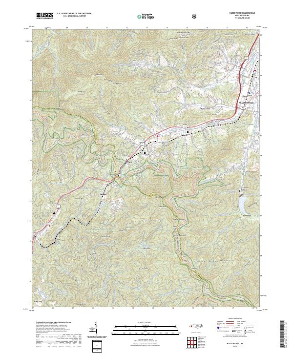 USGS Topographic Map – Hazelwood