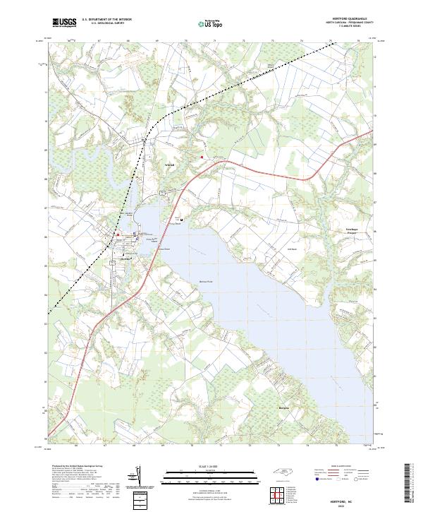 USGS Topographic Map – Hertford
