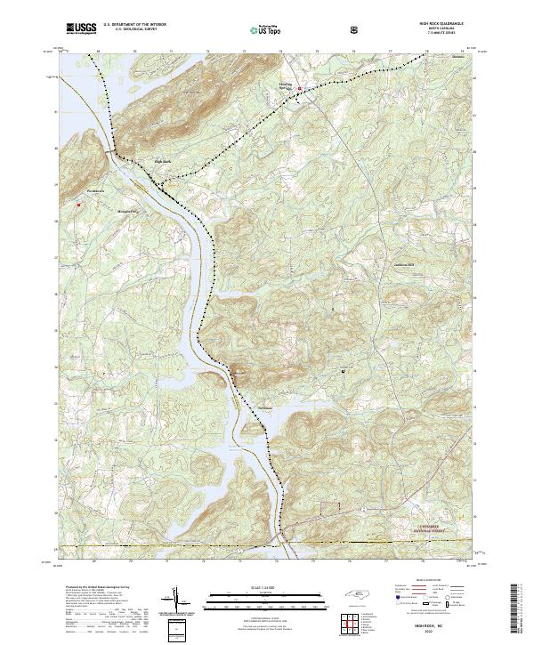 USGS Topographic Map – High Rock