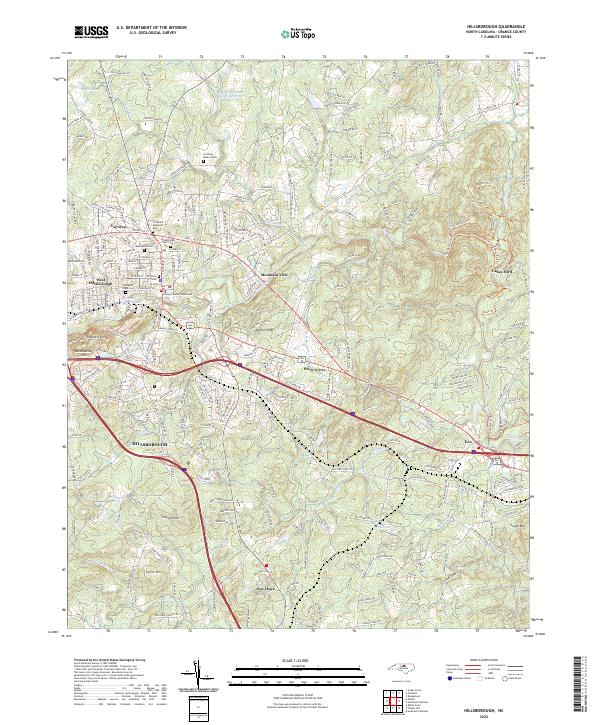 USGS Topographic Map – Hillsborough